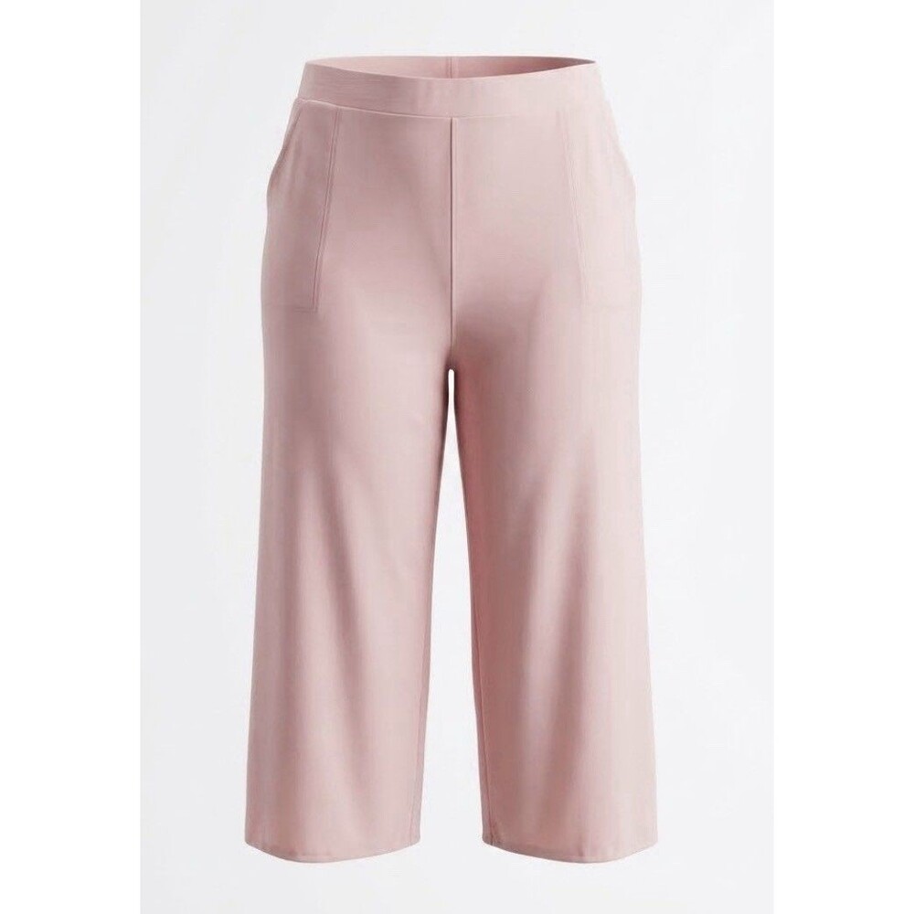 Duluth Trading Women XXL Short Pink Capris Lounge Pants Soft Cozy Stretch